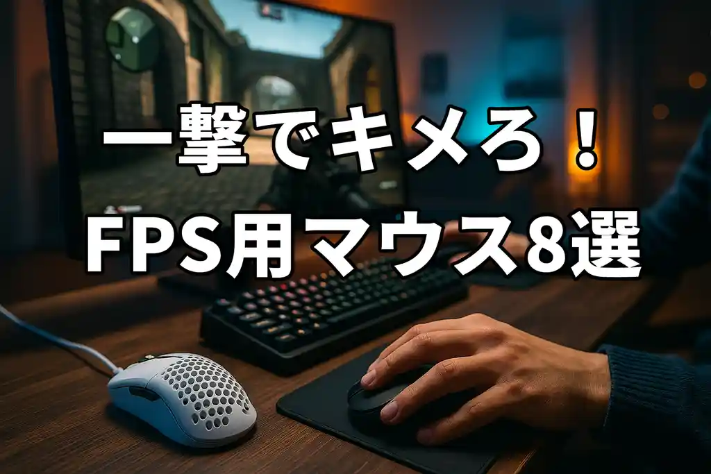 その一撃を逃さない！FPSで勝ちたい人のための軽量ゲーミングマウス8選