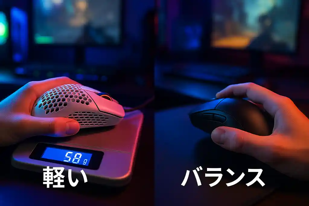 FPSで勝つために軽さはどれほど重要か?