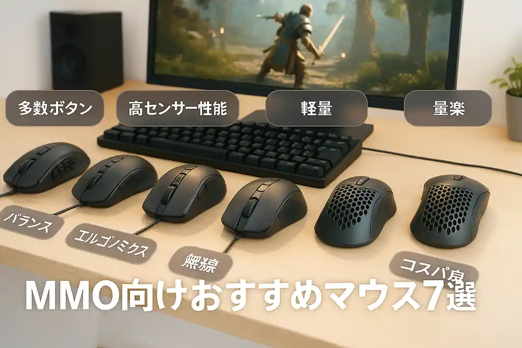 編集部が厳選!MMO向けおすすめゲーミングマウス7選